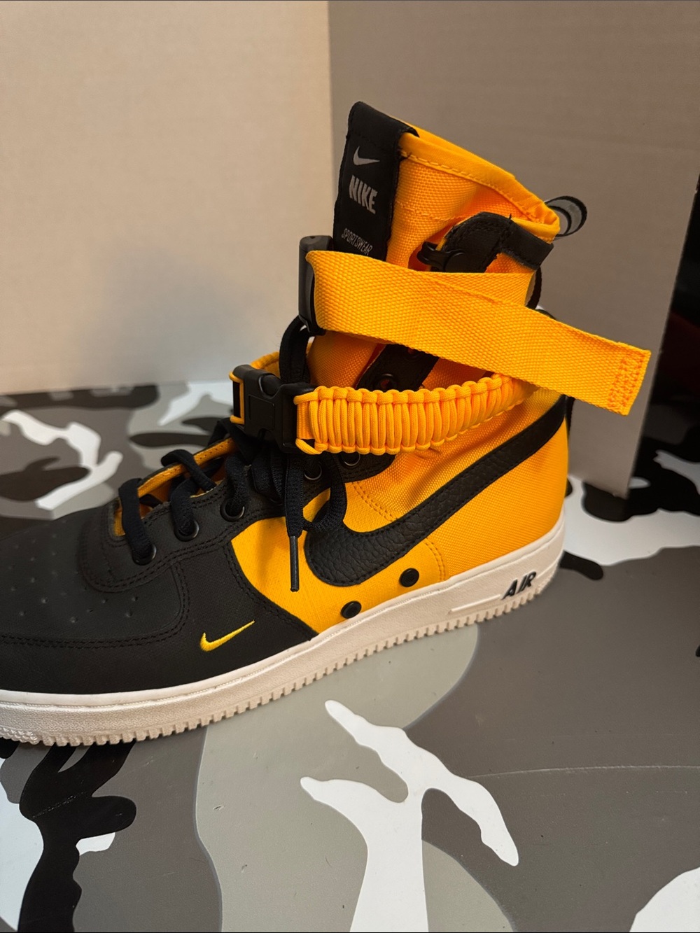 Nike Black and Yellow High-Top Sneakers legit - Picture 13 of 14